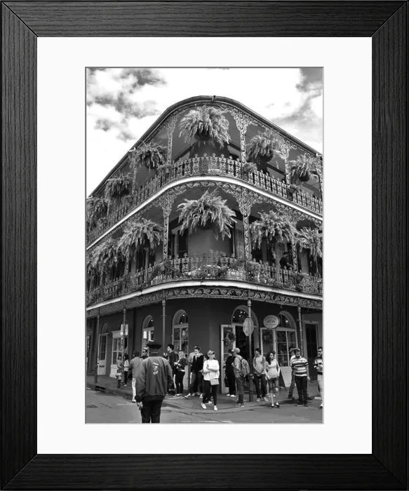 Framed Print : New Orleans French Quarter Framed Print : New Orleans French Quarter