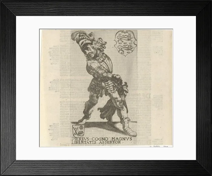Framed Print : Grote Pier (Grutte Pier) Pierivs Cogno Magnvs libertatis assertor (titel op object) Friese heersers (serietitel) Grand Pier (Grutte Pier) Framed Print : Grote Pier (Grutte Pier) Pierivs Cogno Magnvs libertatis assertor (titel op object) Friese heersers (serietitel) Grand Pier (Grutte Pier)