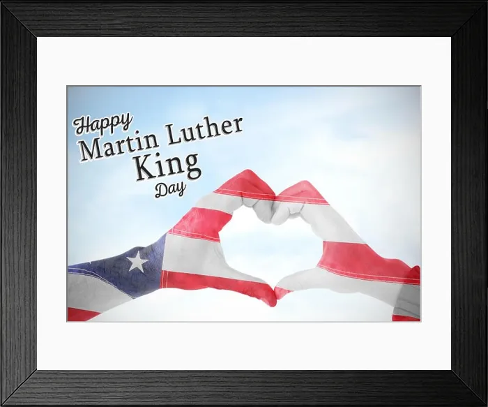 Framed Print : Composite image of usa flag painted on hands making heart shape Framed Print : Composite image of usa flag painted on hands making heart shape