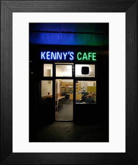 Framed Print : Kennys cafe Wellington New Zealand Framed Print : Kennys cafe Wellington New Zealand