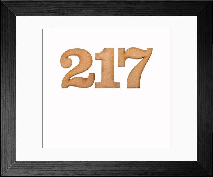 Framed Print : Number 217 - Piece of wood isolated on white background Framed Print : Number 217 - Piece of wood isolated on white background