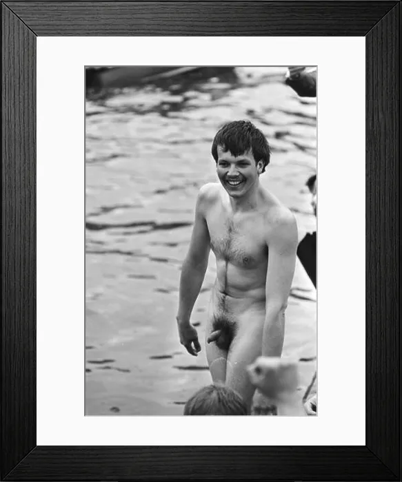 Framed Print : Rowing: Varsity, won by Laga four with mate; fully undressed (male) supporters Date: May 2, 1976 Keywords: SUPPORTERS, rowing Institution name: Laga Framed Print : Rowing: Varsity, won by Laga four with mate; fully undressed (male) supporters Date: May 2, 1976 Keywords: SUPPORTERS, rowing Institution name: Laga