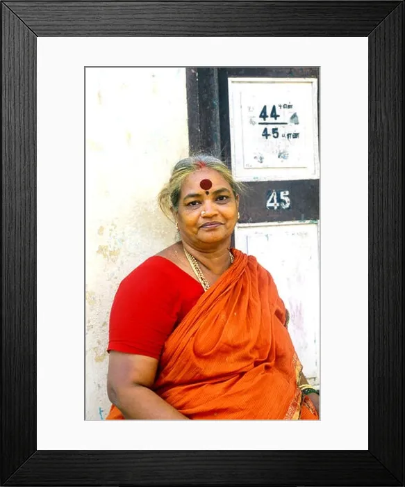 Framed Print : Hindu old lady at Madras Chennai ; Tamil Nadu ; India MR#777A Framed Print : Hindu old lady at Madras Chennai ; Tamil Nadu ; India MR#777A