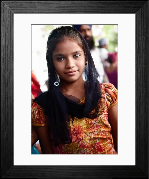 Framed Print : An Indian girl smiling Framed Print : An Indian girl smiling