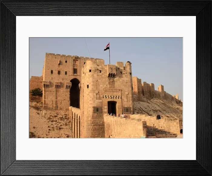 Framed Print : Entrance to the citadel of Aleppo, Syria Framed Print : Entrance to the citadel of Aleppo, Syria