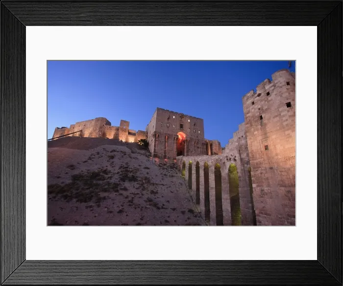 Framed Print : Syria, Aleppo, The Old Town (UNESCO Site), The Citadel Framed Print : Syria, Aleppo, The Old Town (UNESCO Site), The Citadel