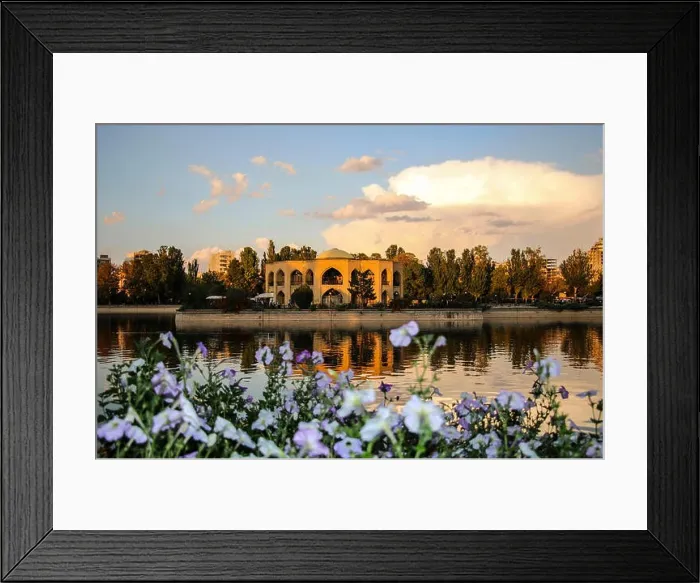 Framed Print : Shah Goli - the summer residence of the Qajar dynasty in El Golu park in Tabriz, East Azerbaijan province, Iran Framed Print : Shah Goli - the summer residence of the Qajar dynasty in El Golu park in Tabriz, East Azerbaijan province, Iran