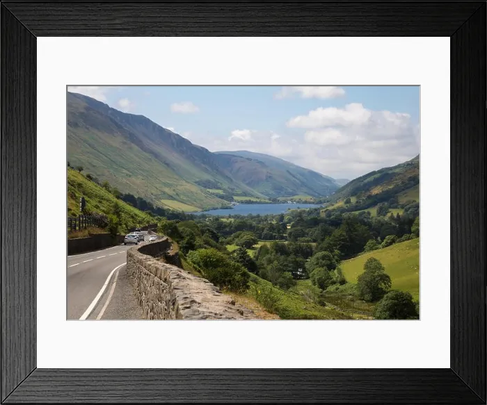 Framed Print : Tal-y-llyn Pass between Dolgellau and Corris, north Wales, as seen from the A487 road Framed Print : Tal-y-llyn Pass between Dolgellau and Corris, north Wales, as seen from the A487 road