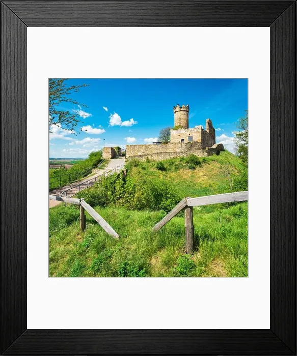 Framed Print : Germany, Thuringia, Mühlberg, Mühlburg castle ruins Framed Print : Germany, Thuringia, Mühlberg, Mühlburg castle ruins