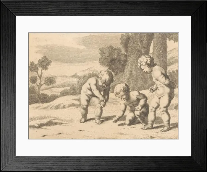 Framed Print : Marble game, Children playing (series B) (series title), Verscheydene Aerdig Children's game Uyt Gebeelt By Cornelis Holsteyn (series title) Framed Print : Marble game, Children playing (series B) (series title), Verscheydene Aerdig Children's game Uyt Gebeelt By Cornelis Holsteyn (series title)
