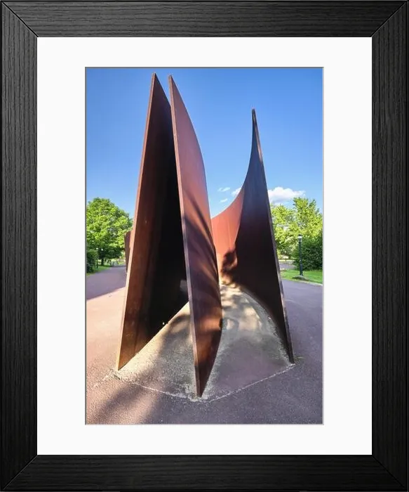 Framed Print : Modern Sculpture titled the Hedgehog and the Fox, Sculpted by Richard Serra, Princeton University Campus, New Jersey Framed Print : Modern Sculpture titled the Hedgehog and the Fox, Sculpted by Richard Serra, Princeton University Campus, New Jersey