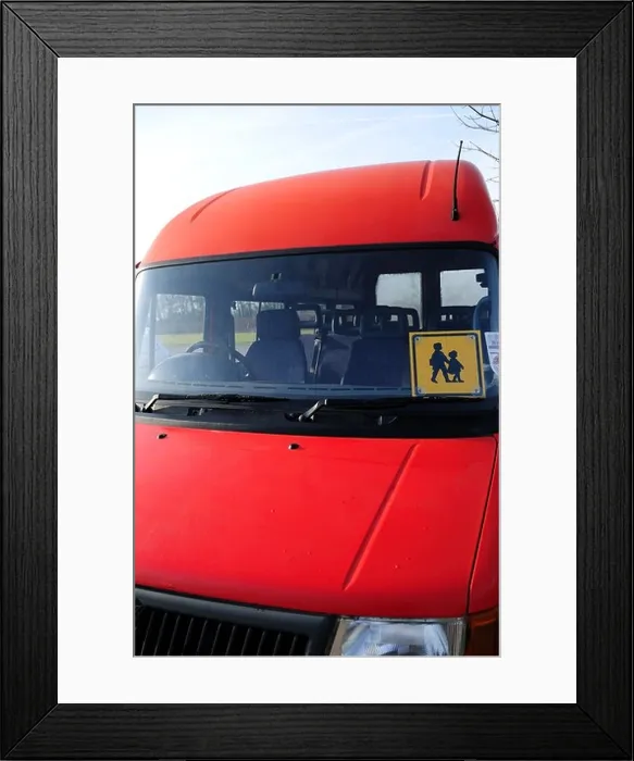 Framed Print : School Mini Bus Framed Print : School Mini Bus