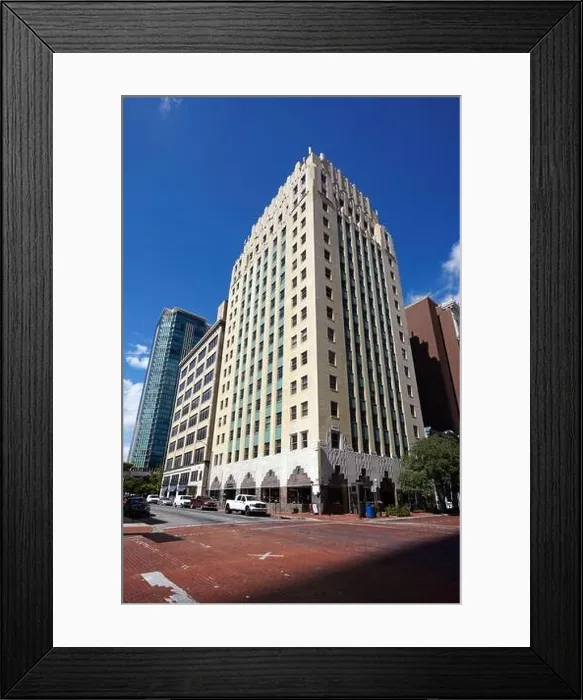 Framed Print : Architecture along the Main Street of downtown Dallas Framed Print : Architecture along the Main Street of downtown Dallas