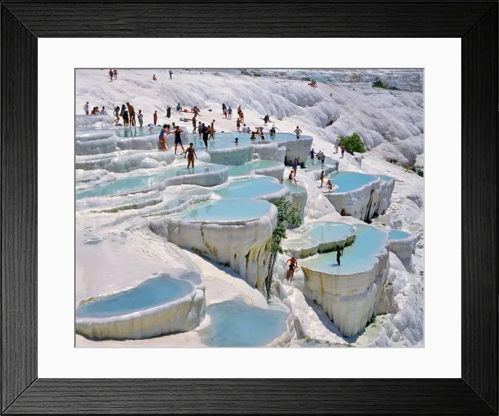 Framed Print : Pamukkale (Cotton Castle) travertine pools, Unesco Heritage site, Turkey Framed Print : Pamukkale (Cotton Castle) travertine pools, Unesco Heritage site, Turkey