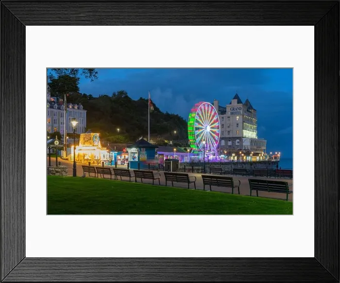 Framed Print : The seasonal Ferris Wheel on Llandudno's Victorian Pier on the North Shore Beach, North Wales. Taken in October 2021 Framed Print : The seasonal Ferris Wheel on Llandudno's Victorian Pier on the North Shore Beach, North Wales. Taken in October 2021