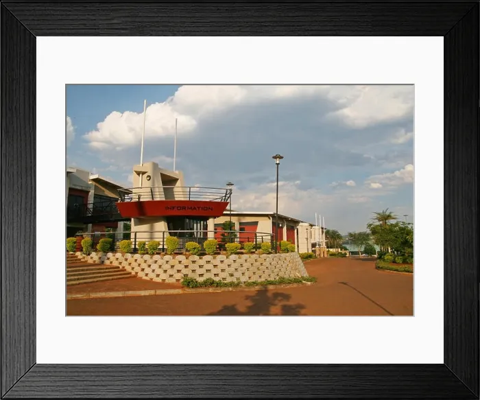 Framed Print : Sport arena information building, Manzini, Kingdom of Swaziland Framed Print : Sport arena information building, Manzini, Kingdom of Swaziland
