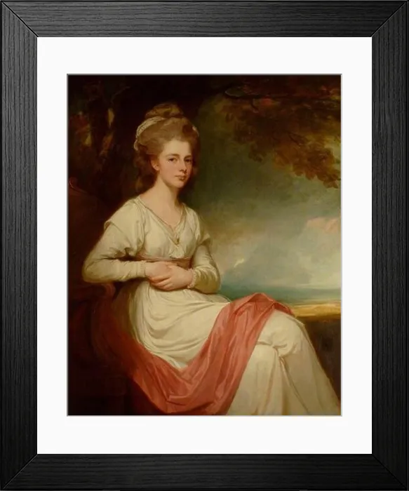 Framed Print : The Honourable Anne Louisa Bertie (1747–1841), Lady Stuart 1780 by George Romney Framed Print : The Honourable Anne Louisa Bertie (1747–1841), Lady Stuart 1780 by George Romney