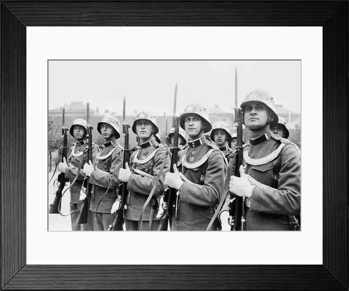 Framed Print : Guard company of the Austrian army, 1936 Framed Print : Guard company of the Austrian army, 1936