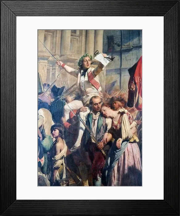 Framed Print : Detail, Les Vainqueurs de la Bastille devant l'Hôtel de Ville, le 14 juillet 1709, 1830-1838, Paul Delaroche, (Paris, 1797- Paris, 1856) Framed Print : Detail, Les Vainqueurs de la Bastille devant l'Hôtel de Ville, le 14 juillet 1709, 1830-1838, Paul Delaroche, (Paris, 1797- Paris, 1856)
