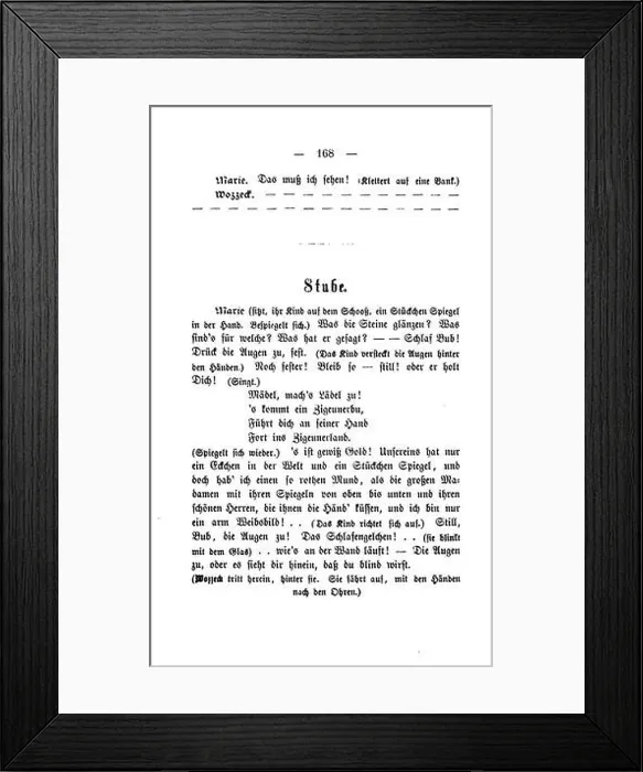 Framed Print : Georg Büchner - Franzos-Werkausgabe 168 Framed Print : Georg Büchner - Franzos-Werkausgabe 168