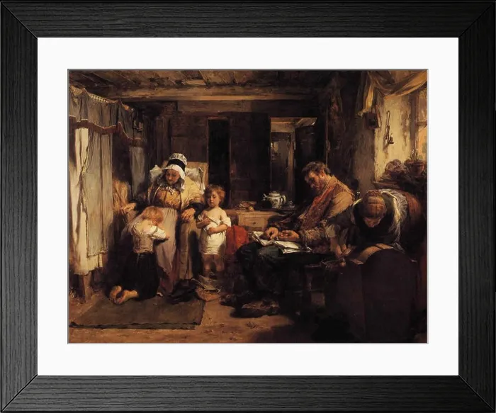 Framed Print : Thomas Faed When the Day is Done Framed Print : Thomas Faed When the Day is Done