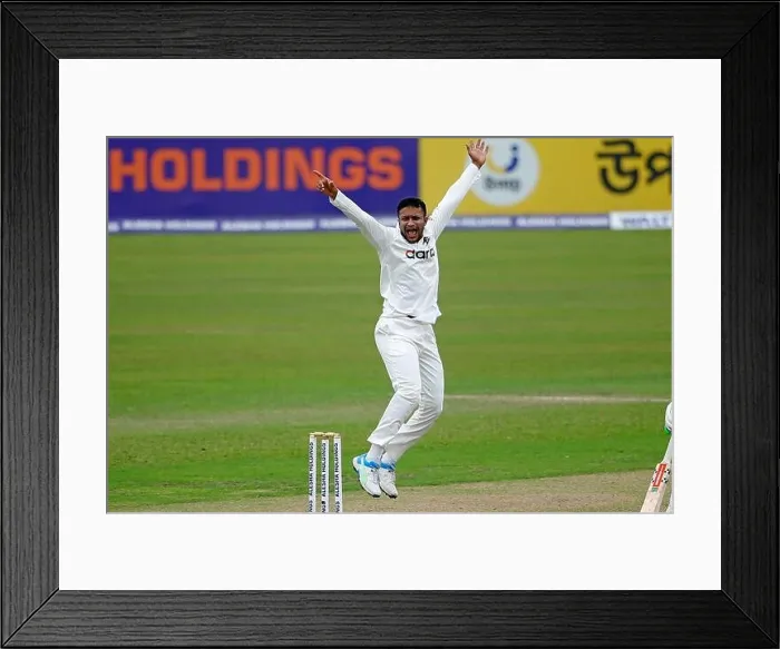 Framed Print : Shakib Al Hasan during Bangladesh and Pakistan second Test match day one of two match series at the Sher-e-Bangla National Cricket Stadium in Mirpur Framed Print : Shakib Al Hasan during Bangladesh and Pakistan second Test match day one of two match series at the Sher-e-Bangla National Cricket Stadium in Mirpur