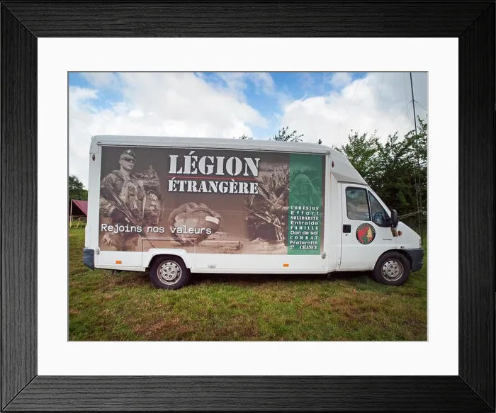 Framed Print : A recruitment poster for the French Foreign Legion in Normandy Framed Print : A recruitment poster for the French Foreign Legion in Normandy