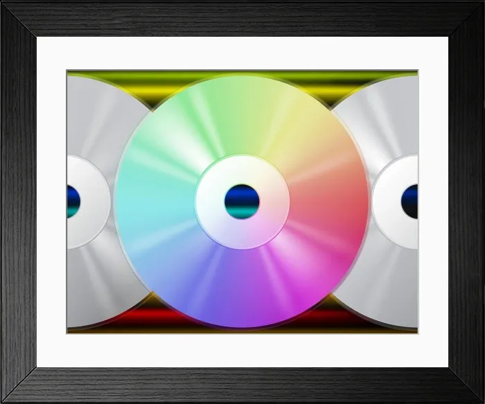 Framed Print : CD Background Meaning Music Artists And Rainbow Lines Framed Print : CD Background Meaning Music Artists And Rainbow Lines