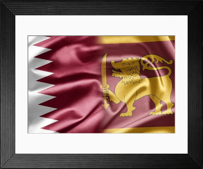 Framed Print : Qatar and Sri Lanka Framed Print : Qatar and Sri Lanka