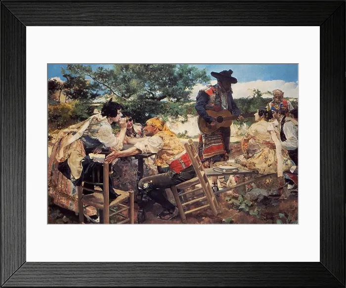 Framed Print : Valencian Scene 1893; Spain by Joaquín Sorolla Framed Print : Valencian Scene 1893; Spain by Joaquín Sorolla