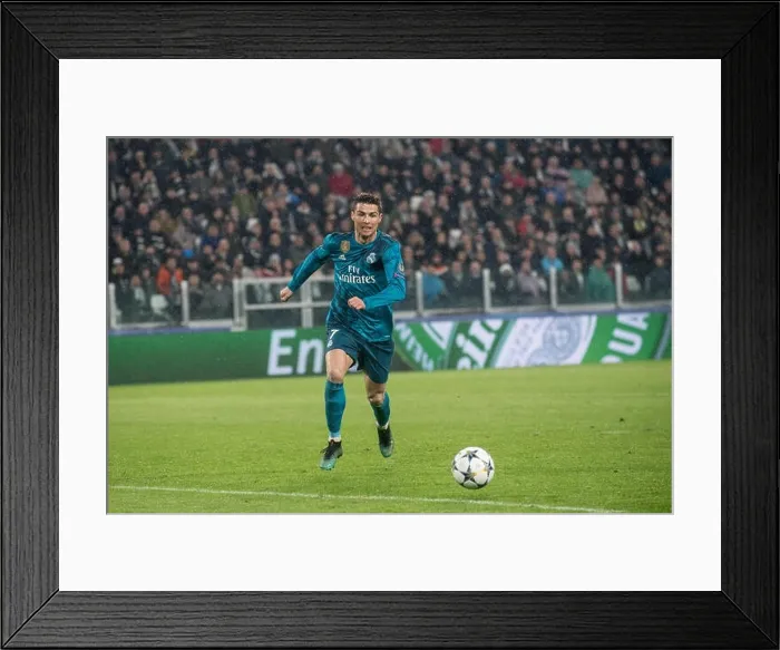 Framed Print : Turin, Italy. 3rd April, 2018. Cristiano Ronaldo during the Champions League match Juventus FC vs Real Madrid Framed Print : Turin, Italy. 3rd April, 2018. Cristiano Ronaldo during the Champions League match Juventus FC vs Real Madrid
