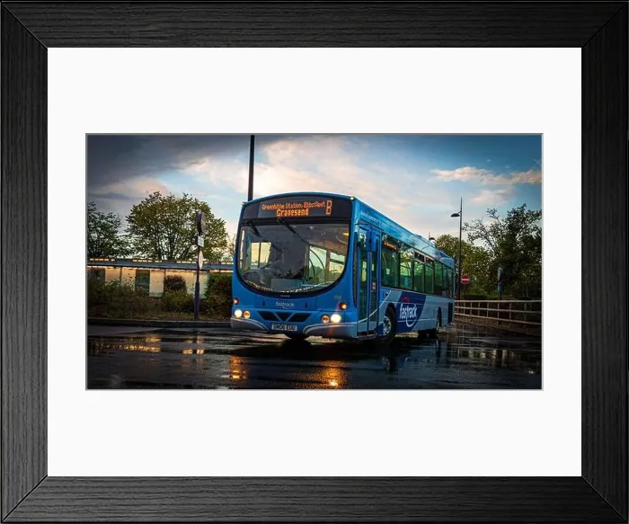 Framed Print : GN06 EUU - Volvo B7RLE  /  Wrightbus Eclipse Urban - Fastrack (3814) [Preserved]