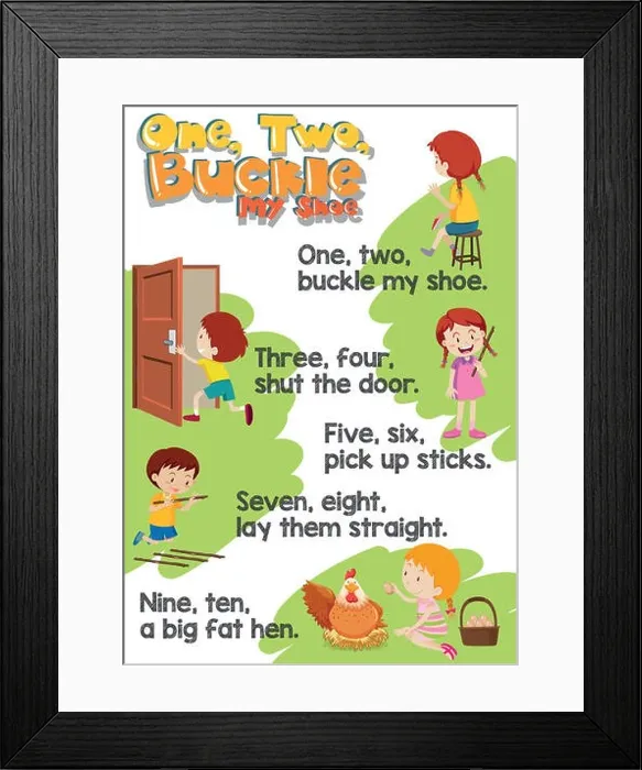 Framed Print : one two buckle my shoe Framed Print : one two buckle my shoe