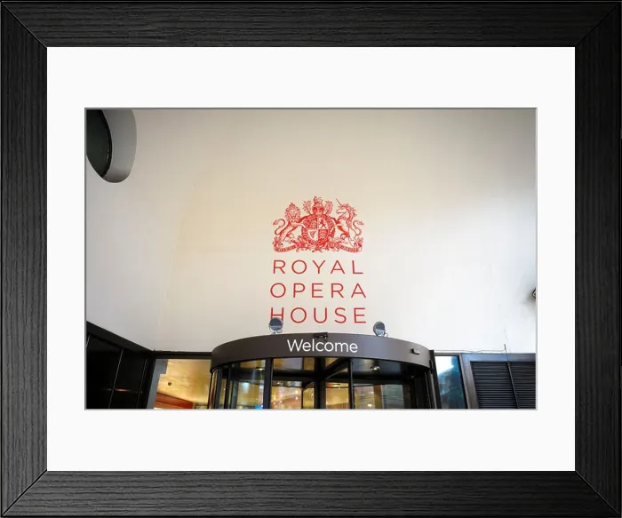 Framed Print : Royal Opera House entrance, Covent Garden Framed Print : Royal Opera House entrance, Covent Garden