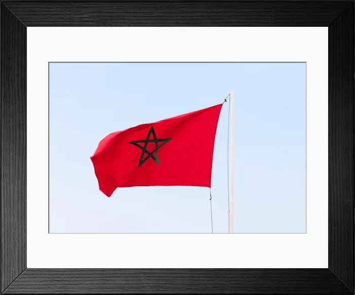Framed Print : Flag of Morocco Framed Print : Flag of Morocco