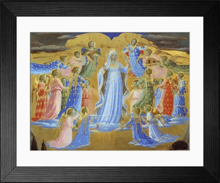 Framed Print : The Death and the Assumption of the Virgin - Fra Angelico Framed Print : The Death and the Assumption of the Virgin - Fra Angelico