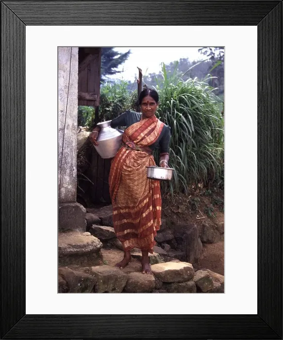 Framed Print : Local woman in Sri Lanka Framed Print : Local woman in Sri Lanka