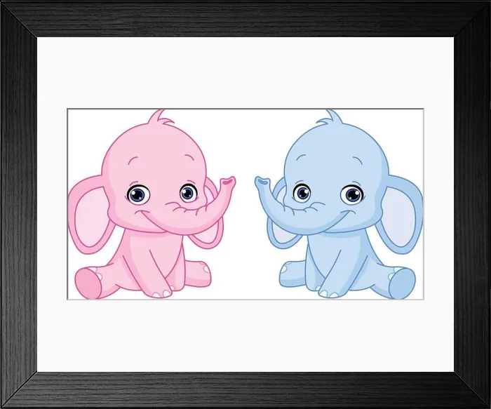 Framed Print : Baby elephants Framed Print : Baby elephants