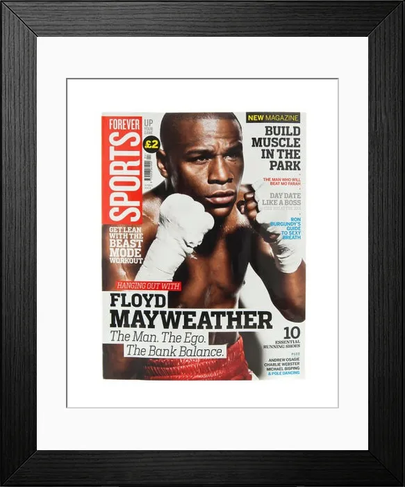 Framed Print : Forever Sports Magazine on a white background Framed Print : Forever Sports Magazine on a white background
