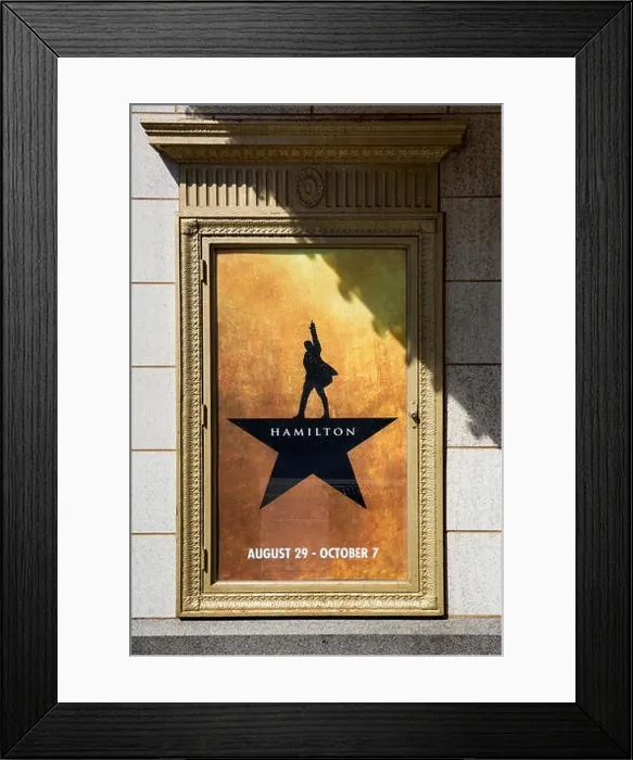 Framed Print : Poster for the musical Hamilton at Orpheum Theatre in Minneapolis, Minnesota Framed Print : Poster for the musical Hamilton at Orpheum Theatre in Minneapolis, Minnesota