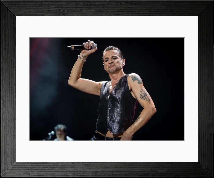 Framed Print : Assago Milan Italy. 20th February 2014. The British rock band DEPECHE MODE performs live at Mediolanum Forum during the Delta Machine Tour 2014 Framed Print : Assago Milan Italy. 20th February 2014. The British rock band DEPECHE MODE performs live at Mediolanum Forum during the Delta Machine Tour 2014