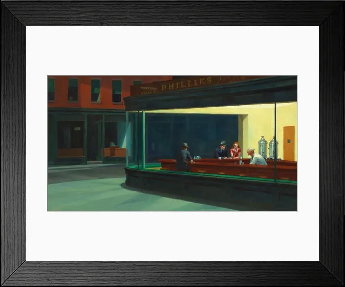 Framed Print : Nighthawks by Edward Hopper Framed Print : Nighthawks by Edward Hopper