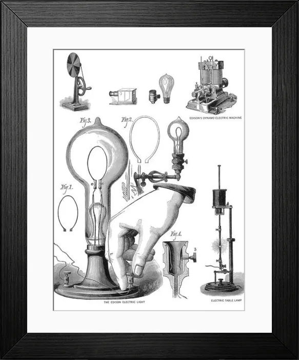 Framed Print : Marvels of Electricity, 19th Century Framed Print : Marvels of Electricity, 19th Century