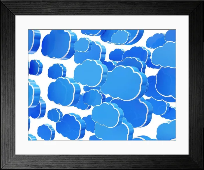 Framed Print : Cloud Computing Abstract Background Framed Print : Cloud Computing Abstract Background