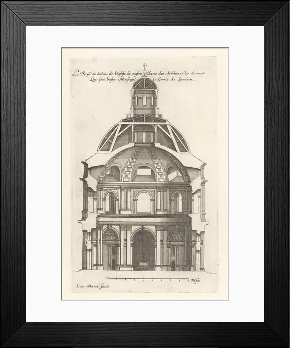Framed Print : Section of the interior of the Chapelle Notre-Dame-des-Ardilliers, Saumur, built for the Oratorians Framed Print : Section of the interior of the Chapelle Notre-Dame-des-Ardilliers, Saumur, built for the Oratorians