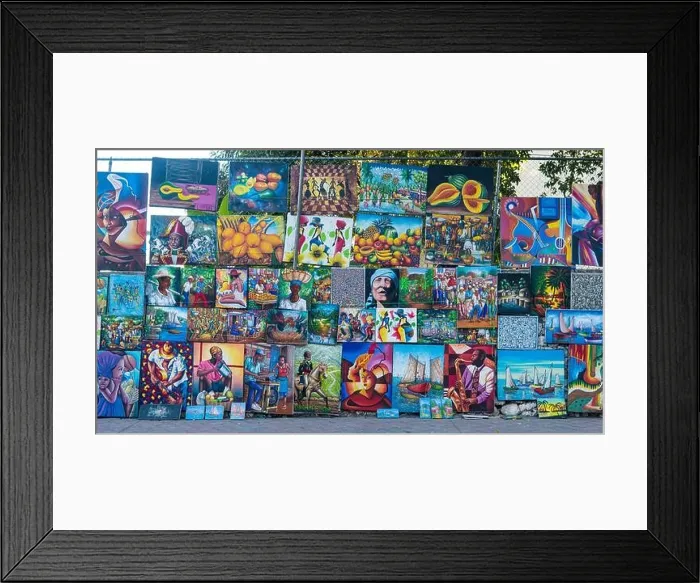 Framed Print : Haitian painting Framed Print : Haitian painting