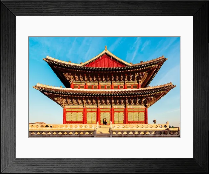 Framed Print : Korean traditional architecture Gyeongbokgung Palace in Seoul, Korea Framed Print : Korean traditional architecture Gyeongbokgung Palace in Seoul, Korea