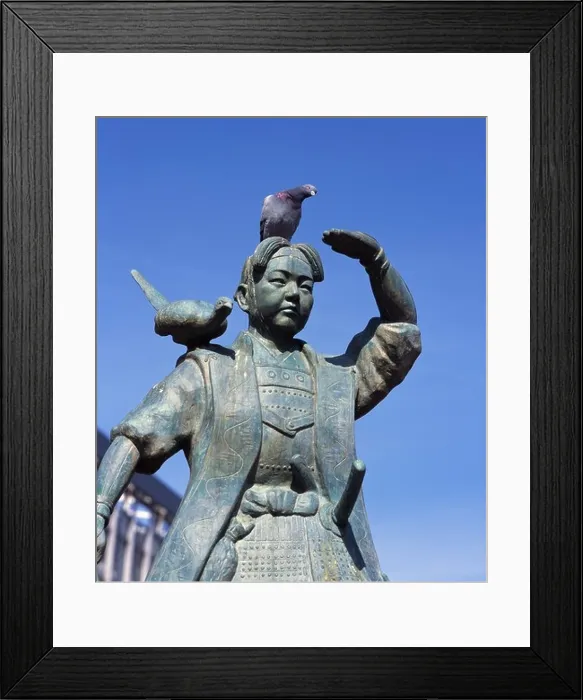 Framed Print : Statue of Momotaro outside of Okayama Station Framed Print : Statue of Momotaro outside of Okayama Station