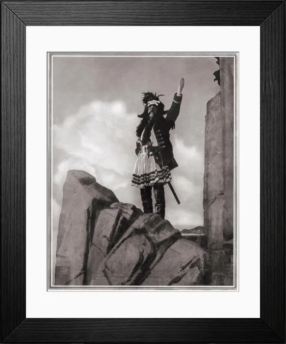 Framed Print : Gilbert & Sullivans comic operetta The Pirates of Penzance - portrait of Darrell Fancourt as the Pirate King. For I am a pirate king! Act I Framed Print : Gilbert & Sullivans comic operetta The Pirates of Penzance - portrait of Darrell Fancourt as the Pirate King. For I am a pirate king! Act I