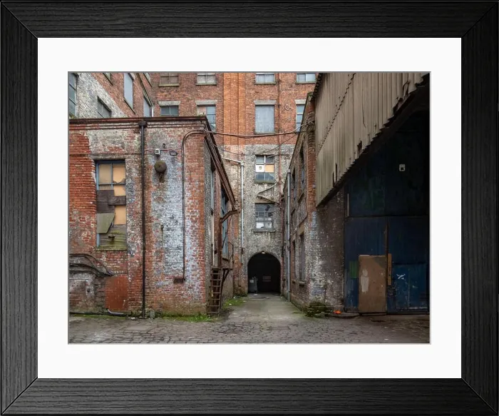 Framed Print : Abandoned factory buildings, Ancoats, Manchester, UK Framed Print : Abandoned factory buildings, Ancoats, Manchester, UK